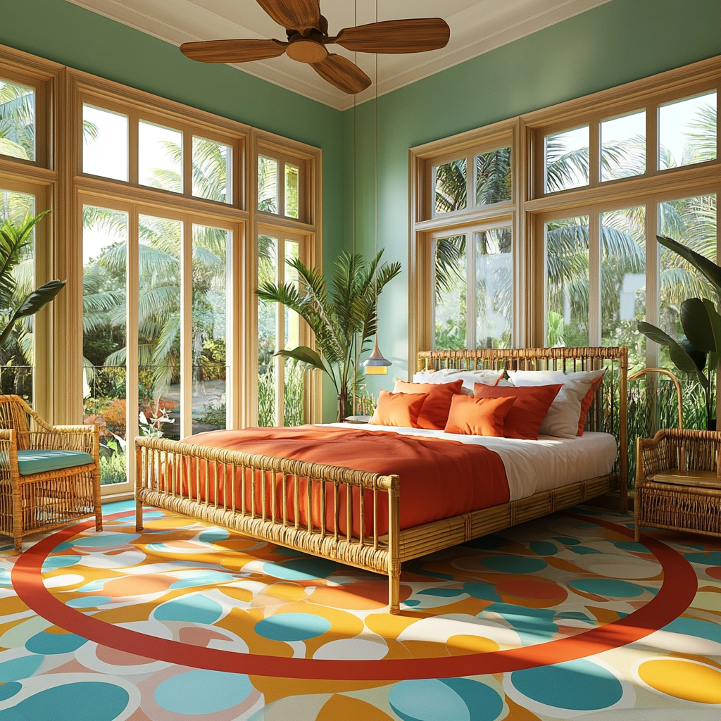 circle rug bedroom 26