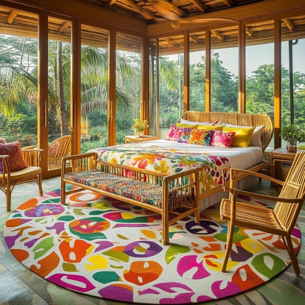 circle rug bedroom 27