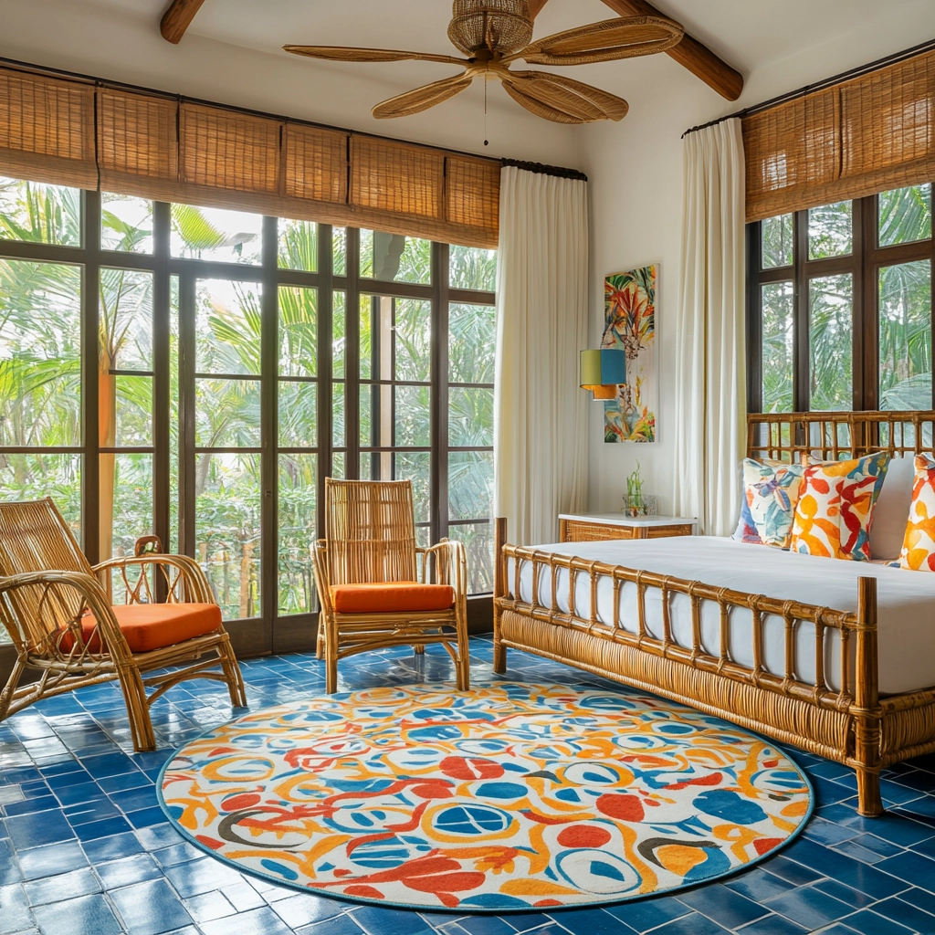 circle rug bedroom 28