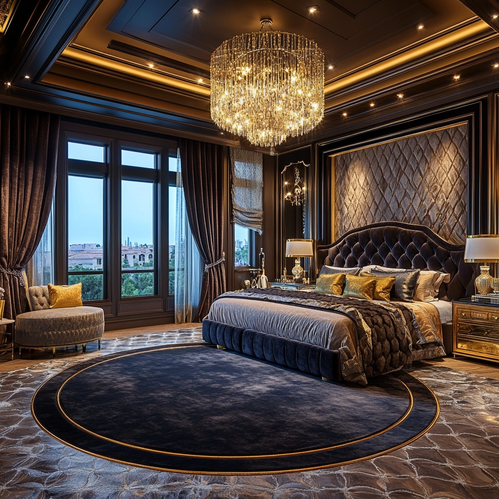 circle rug bedroom 29