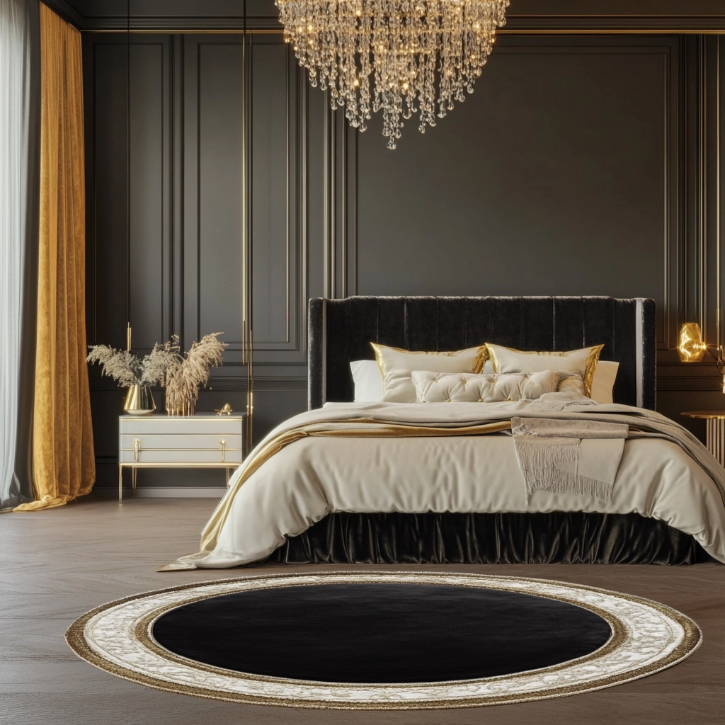 circle rug bedroom 32