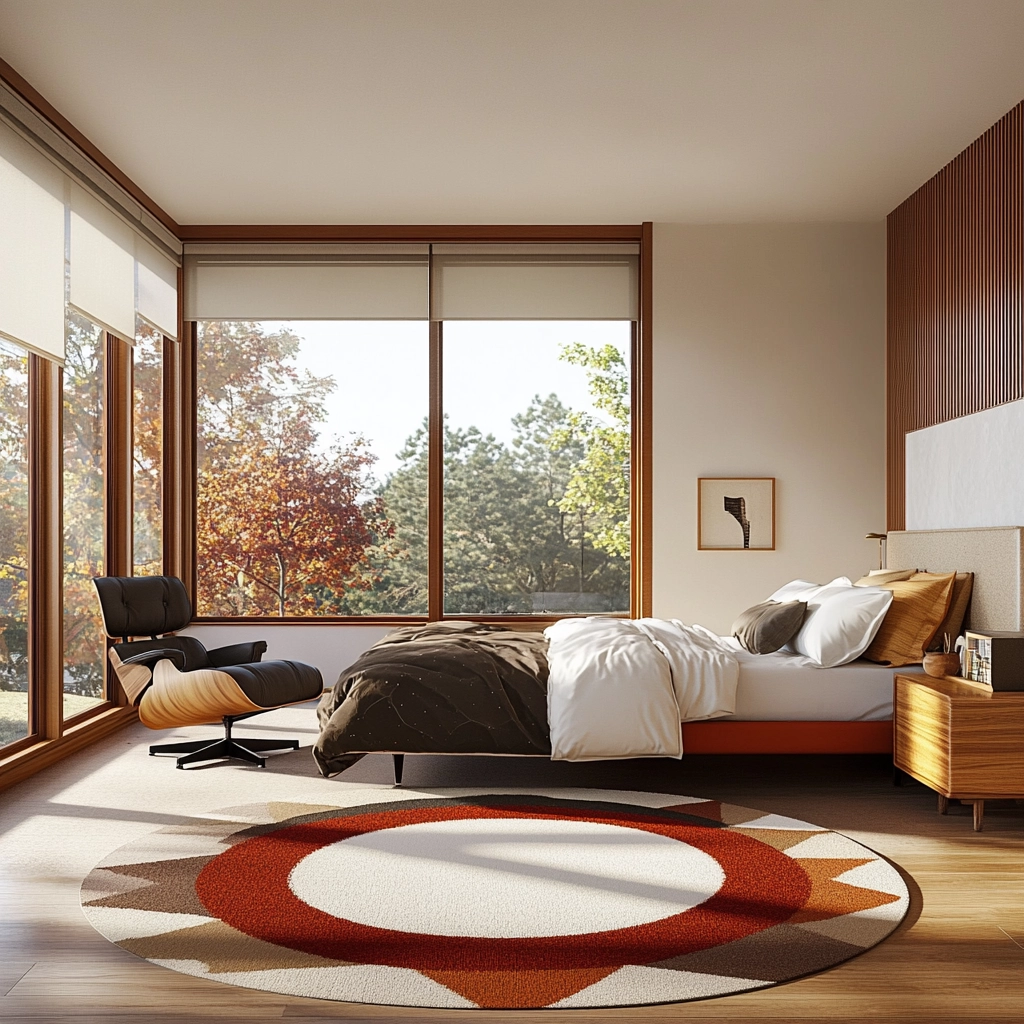 circle rug bedroom 33