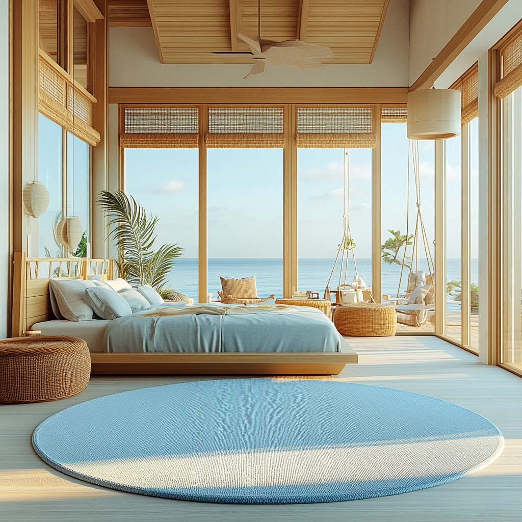 circle rug bedroom 38