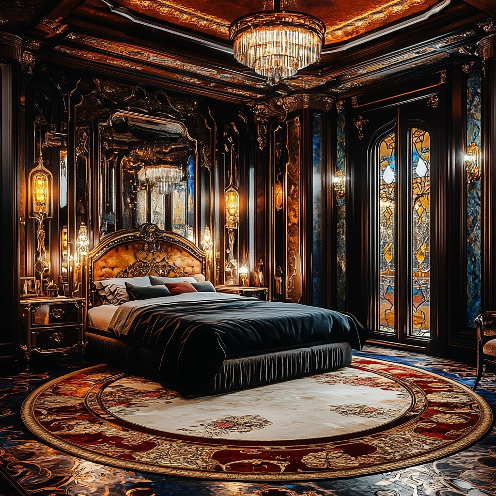circle rug bedroom 41