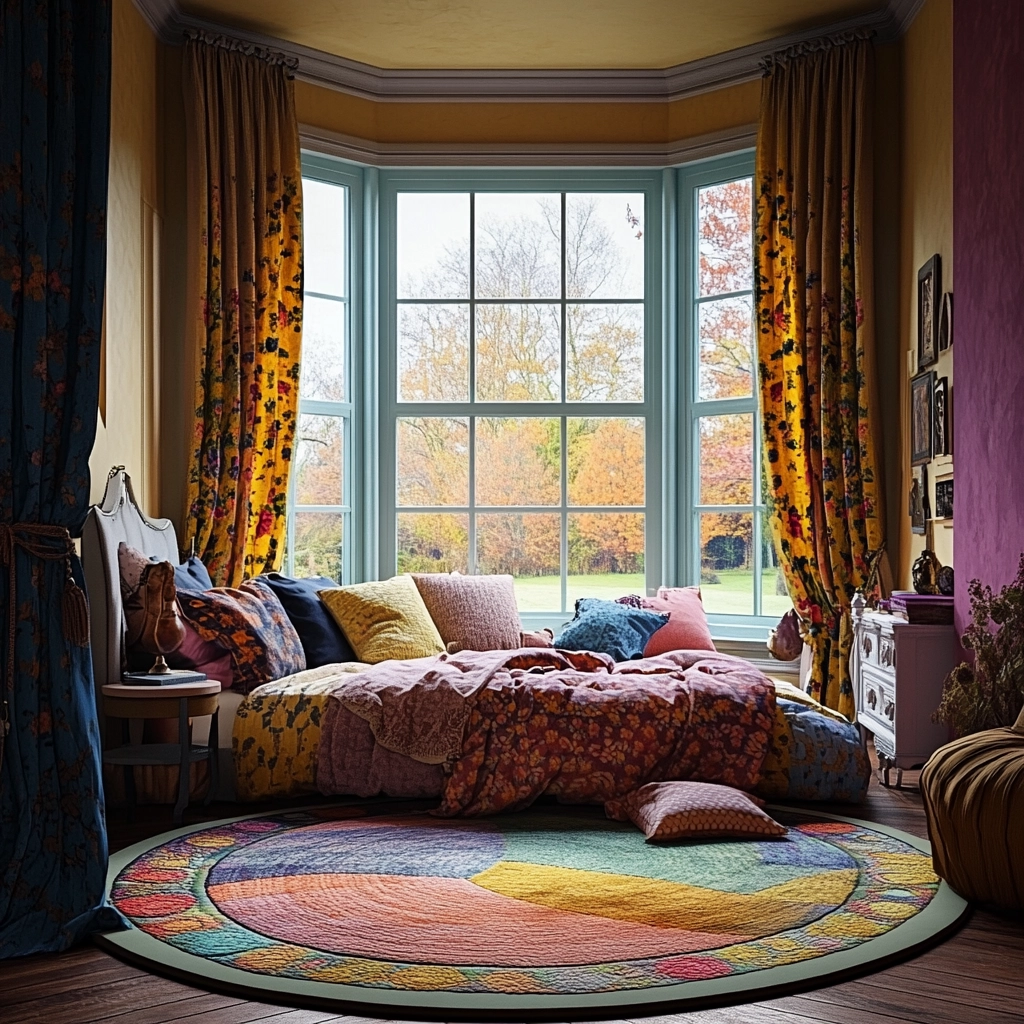 circle rug bedroom 48