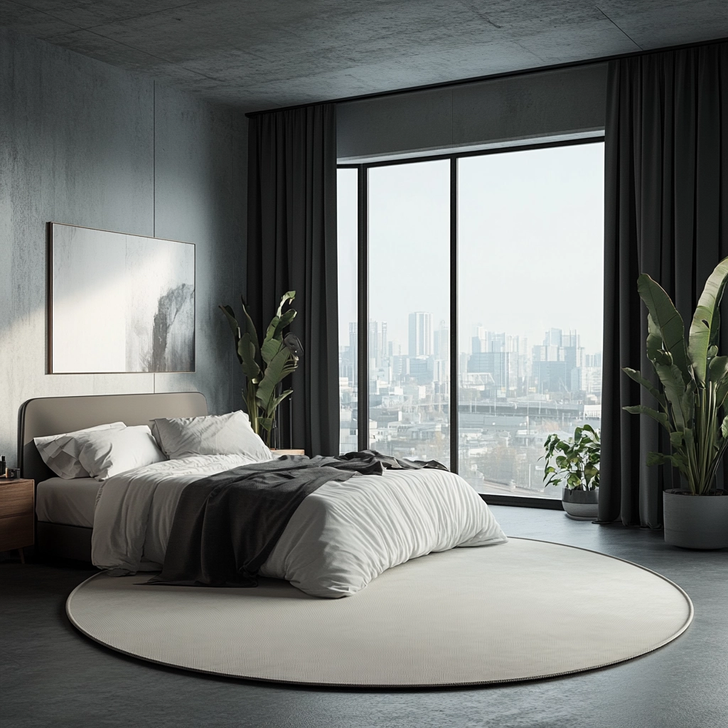 circle rug bedroom 53