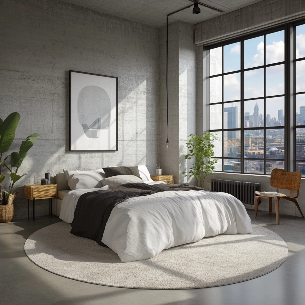 circle rug bedroom 54
