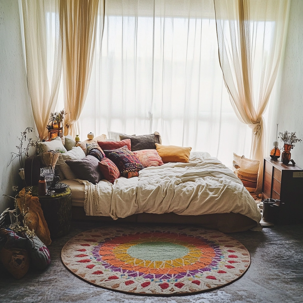 circle rug bedroom 6