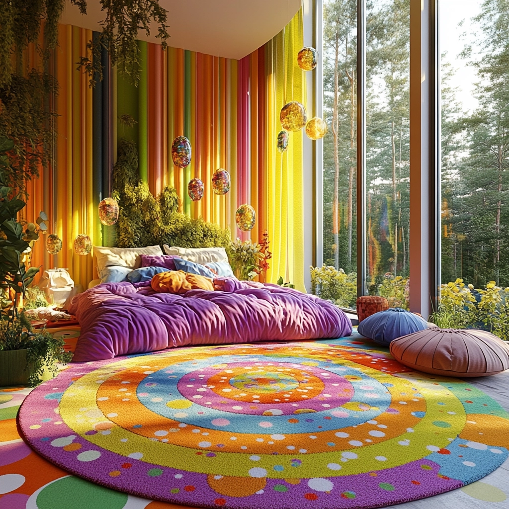 circle rug bedroom 63
