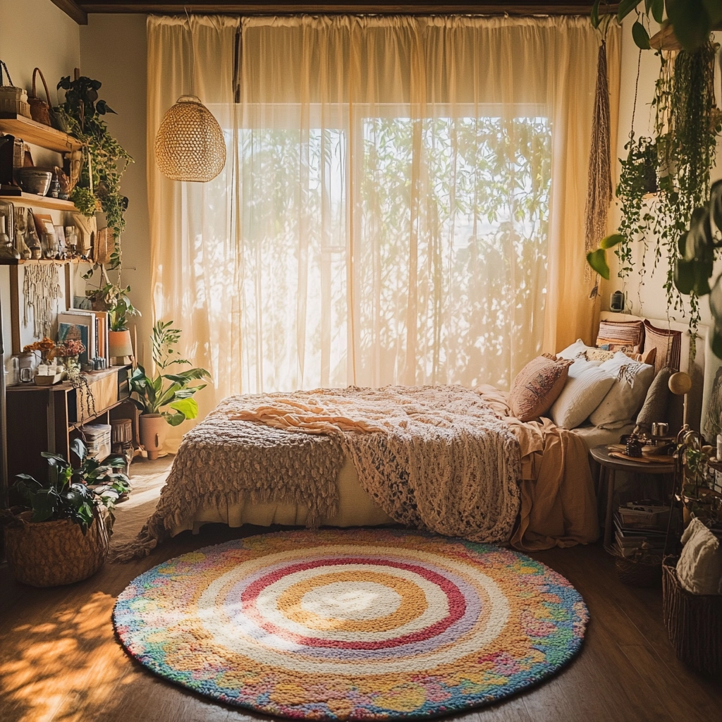 circle rug bedroom 7