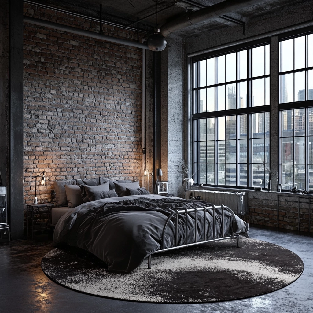 circle rug bedroom 9