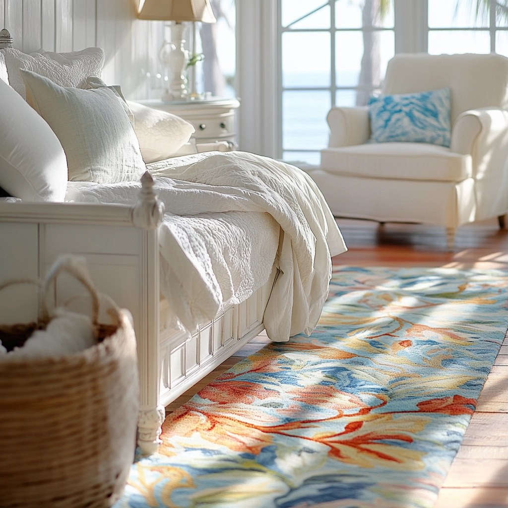 colorful rug bedroom 13
