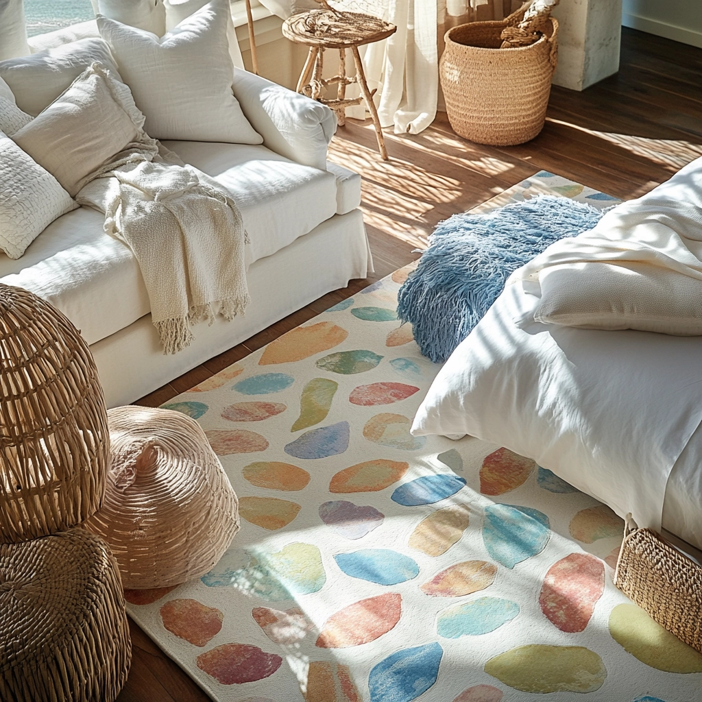 colorful rug bedroom 15