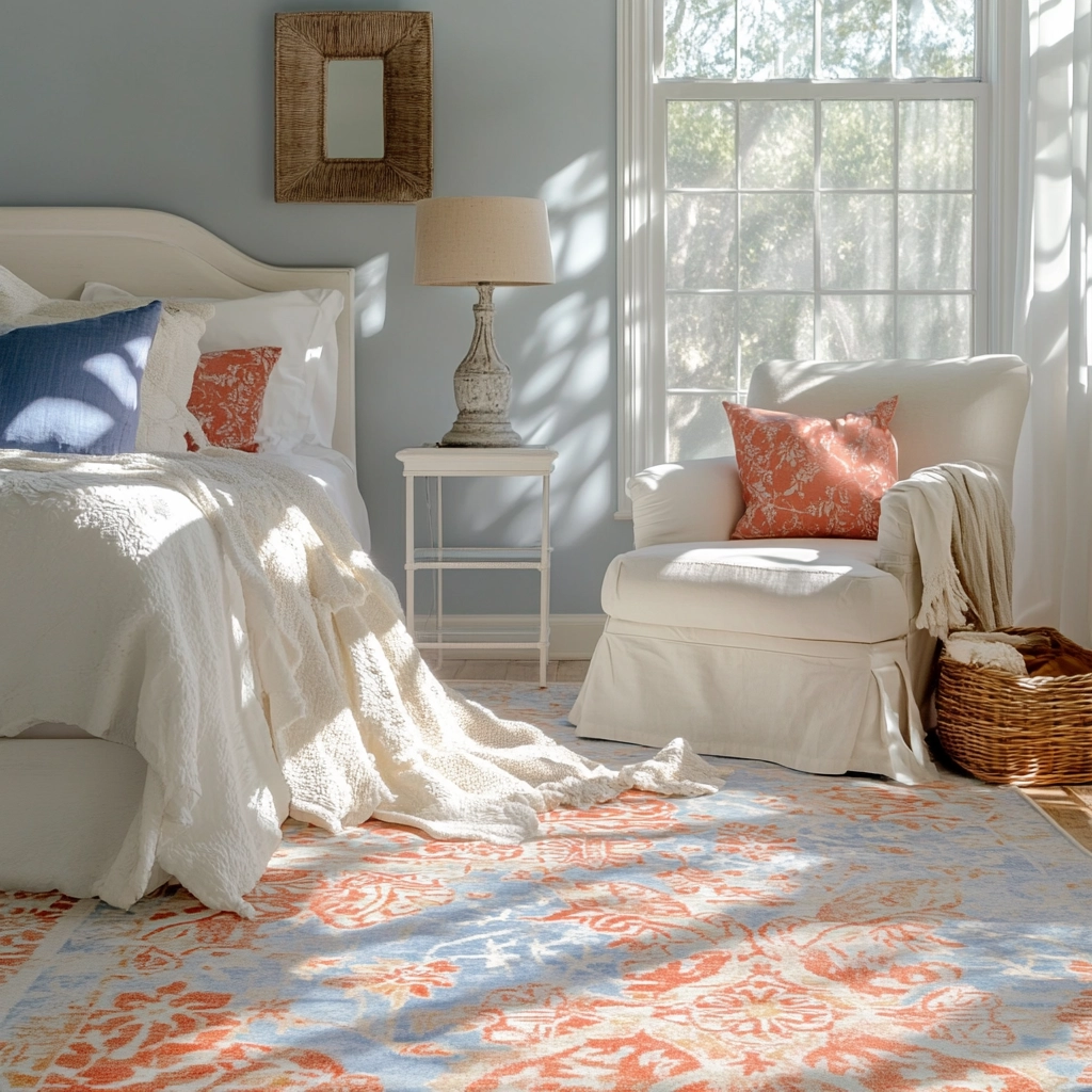 colorful rug bedroom 16