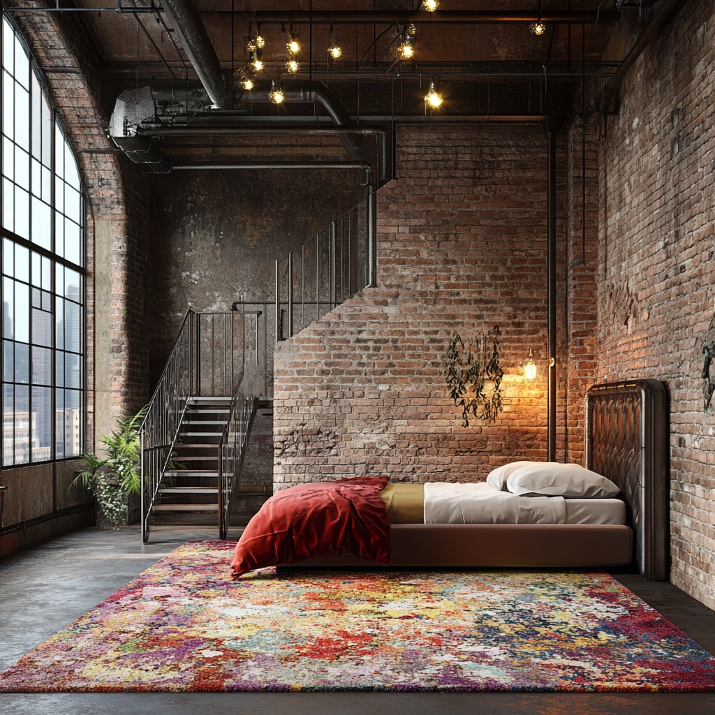 colorful rug bedroom 20