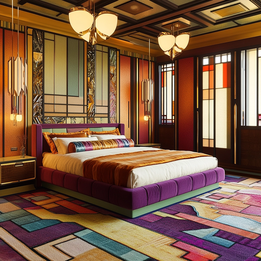 colorful rug bedroom 24