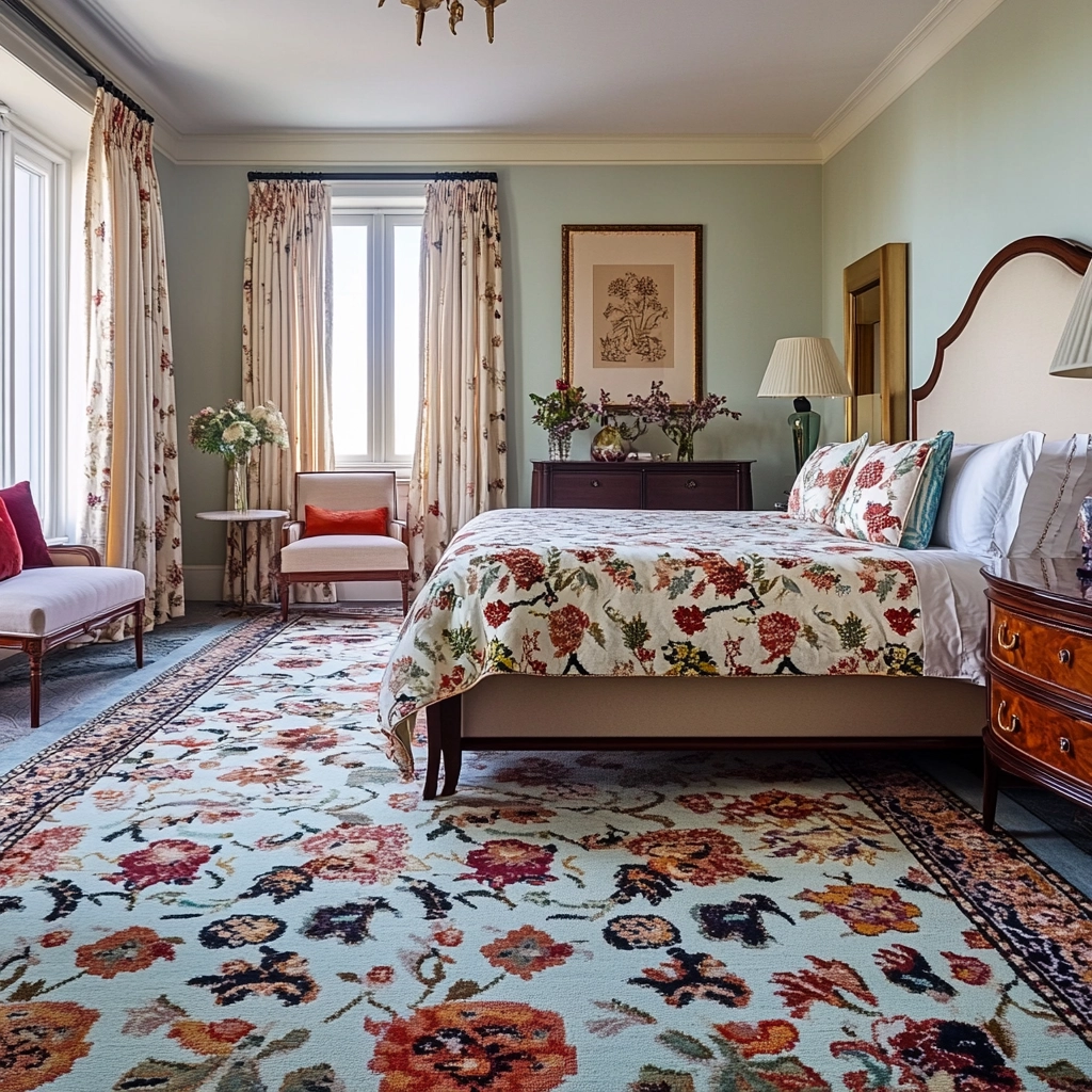 colorful rug bedroom 33