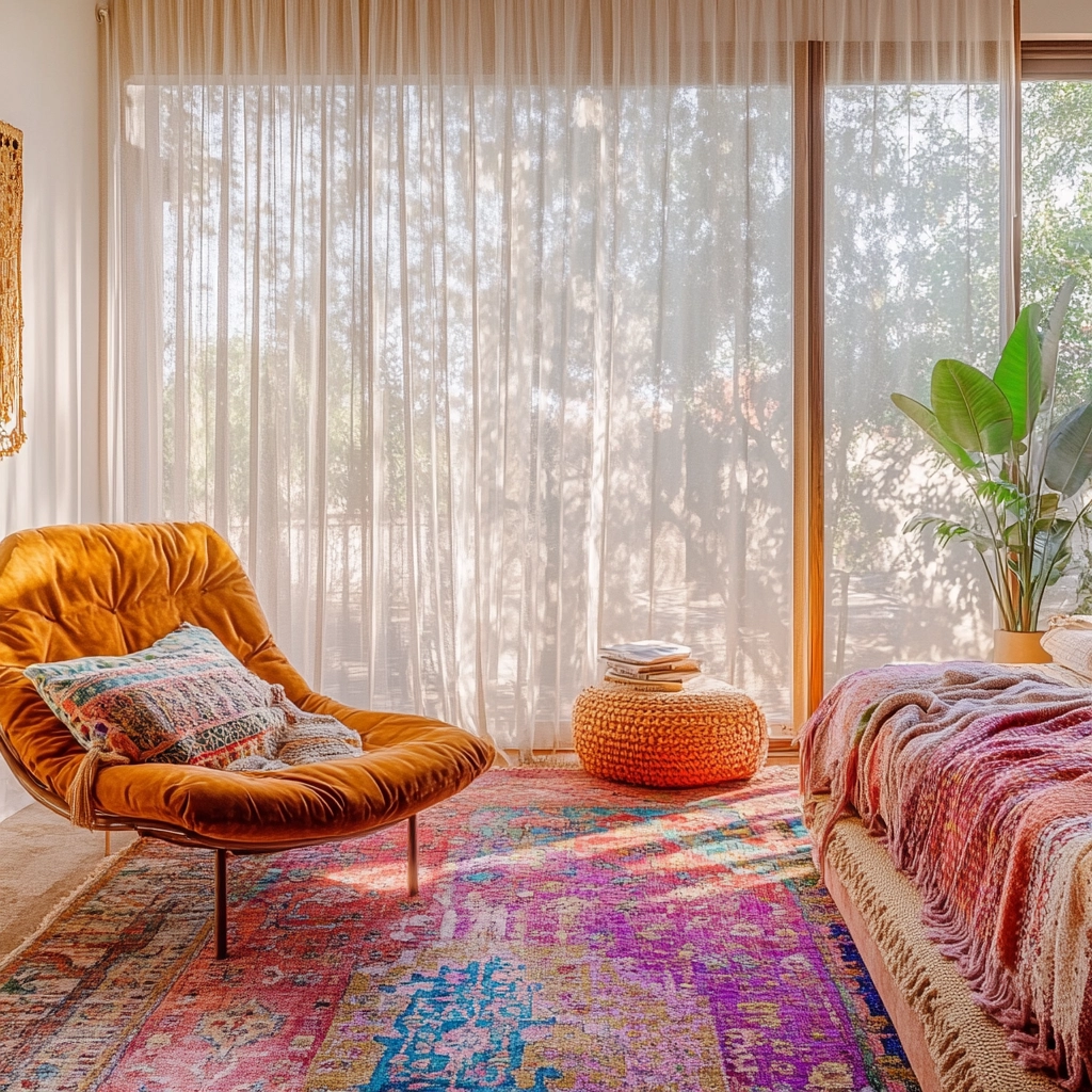 colorful rug bedroom 4