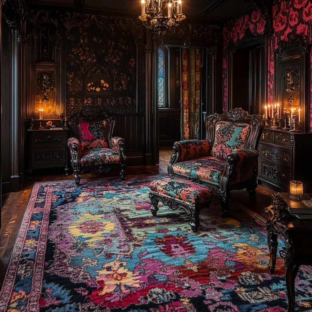 colorful rug bedroom 40