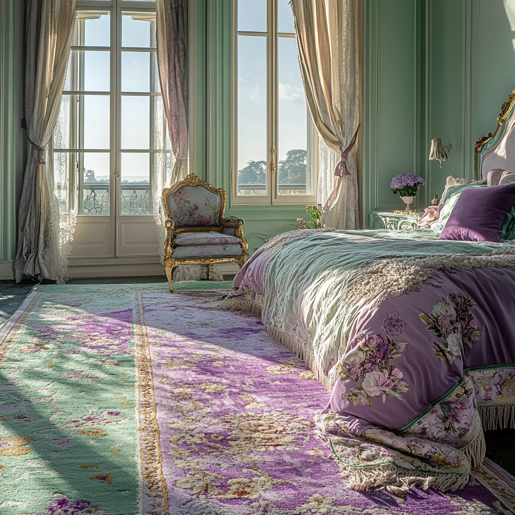 colorful rug bedroom 51