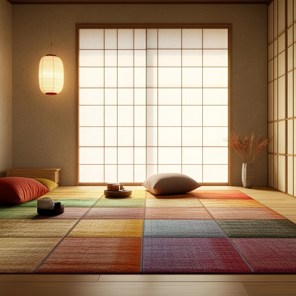 colorful rug bedroom 72