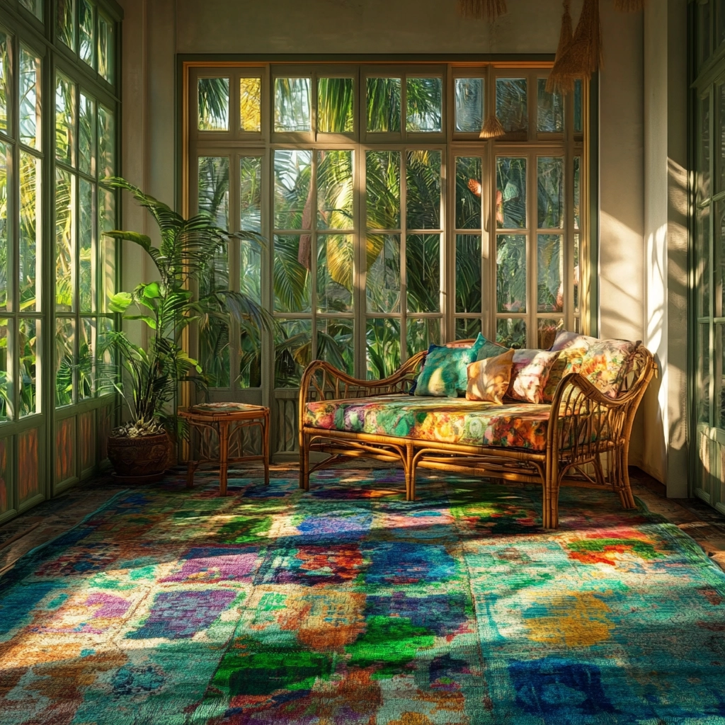 colorful rug bedroom 73