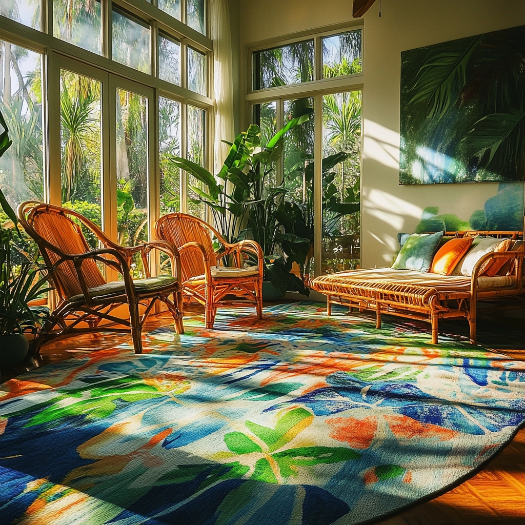 colorful rug bedroom 75