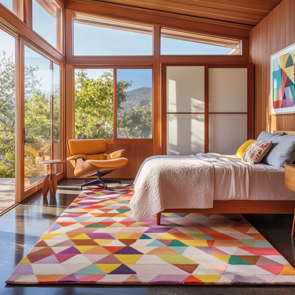 colorful rug bedroom 9