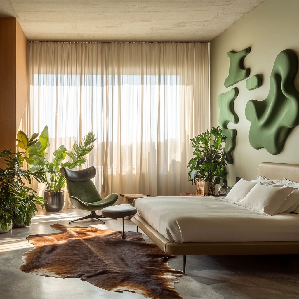 cow hide rug bedroom ideas 28