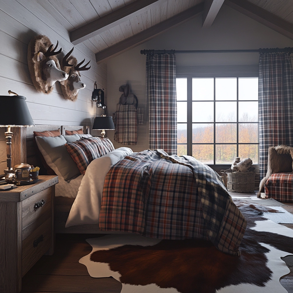cow hide rug bedroom ideas 32