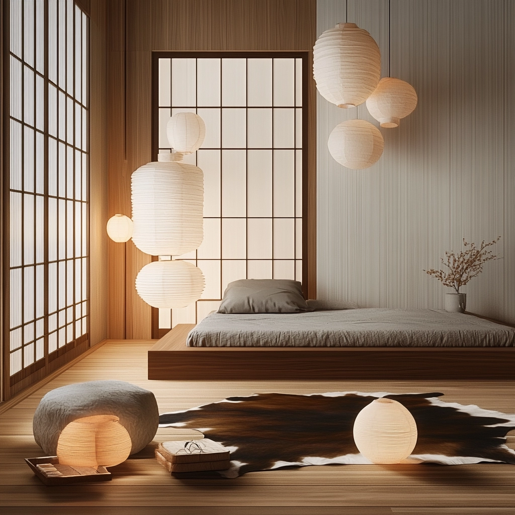 cow hide rug bedroom ideas 36