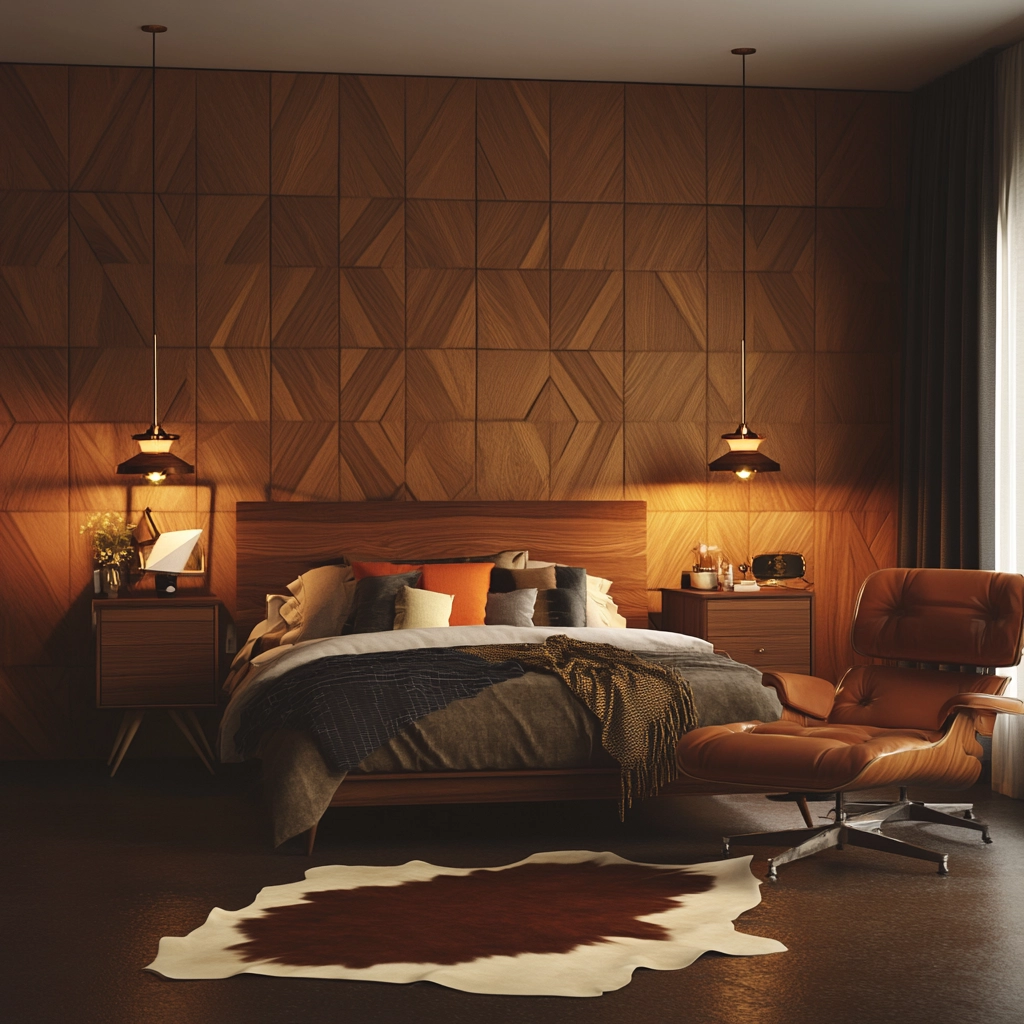 cow hide rug bedroom ideas 43