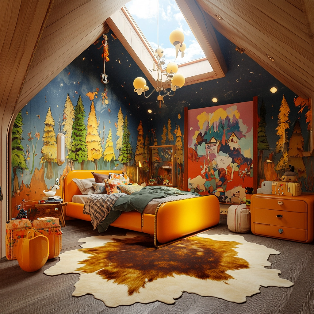 cow hide rug bedroom ideas 68