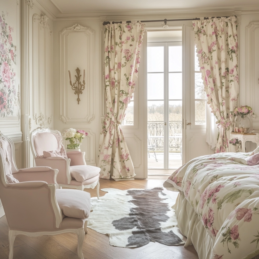 cow hide rug bedroom ideas 73