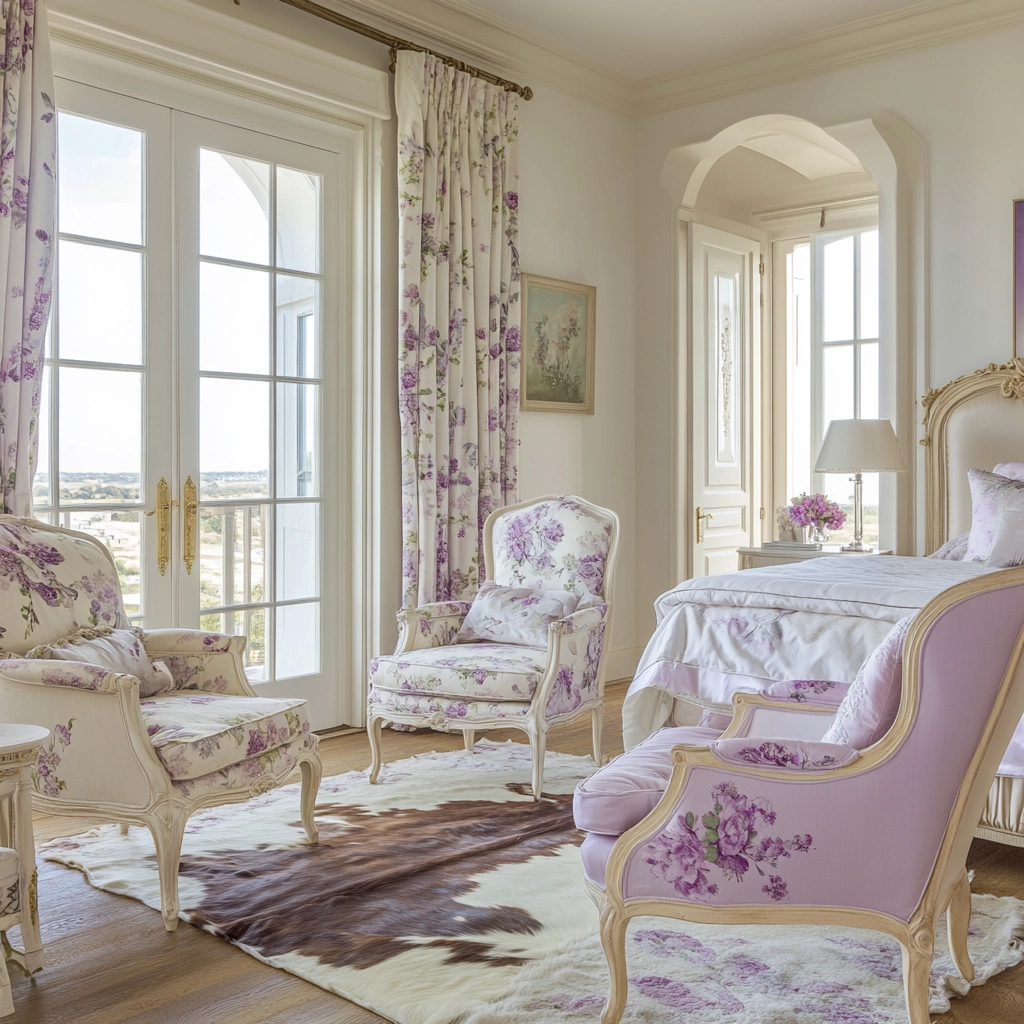cow hide rug bedroom ideas 76