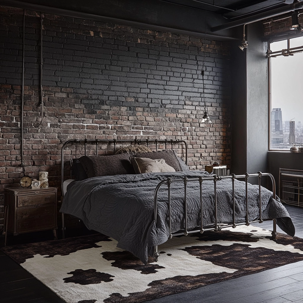 cow rug bedroom 11