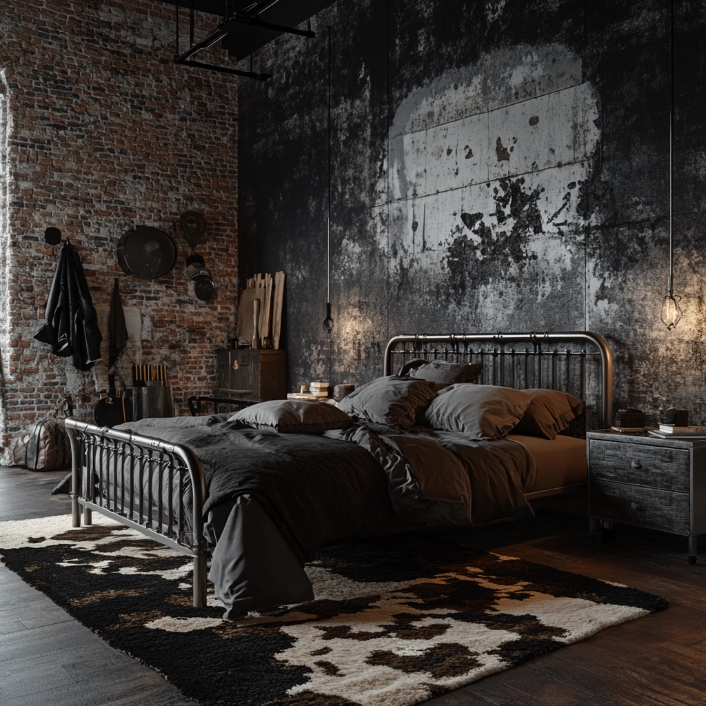 cow rug bedroom 12