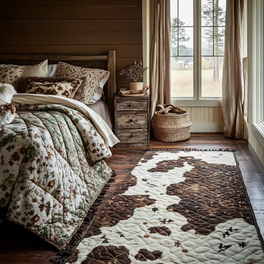 cow rug bedroom 18
