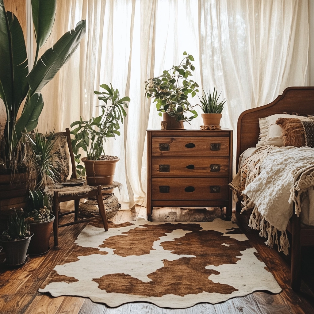 cow rug bedroom 2