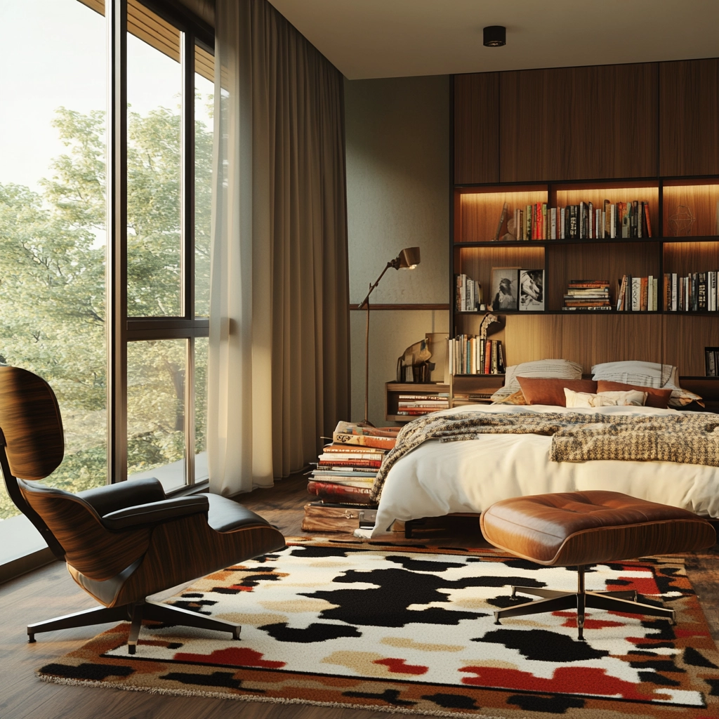 cow rug bedroom 30