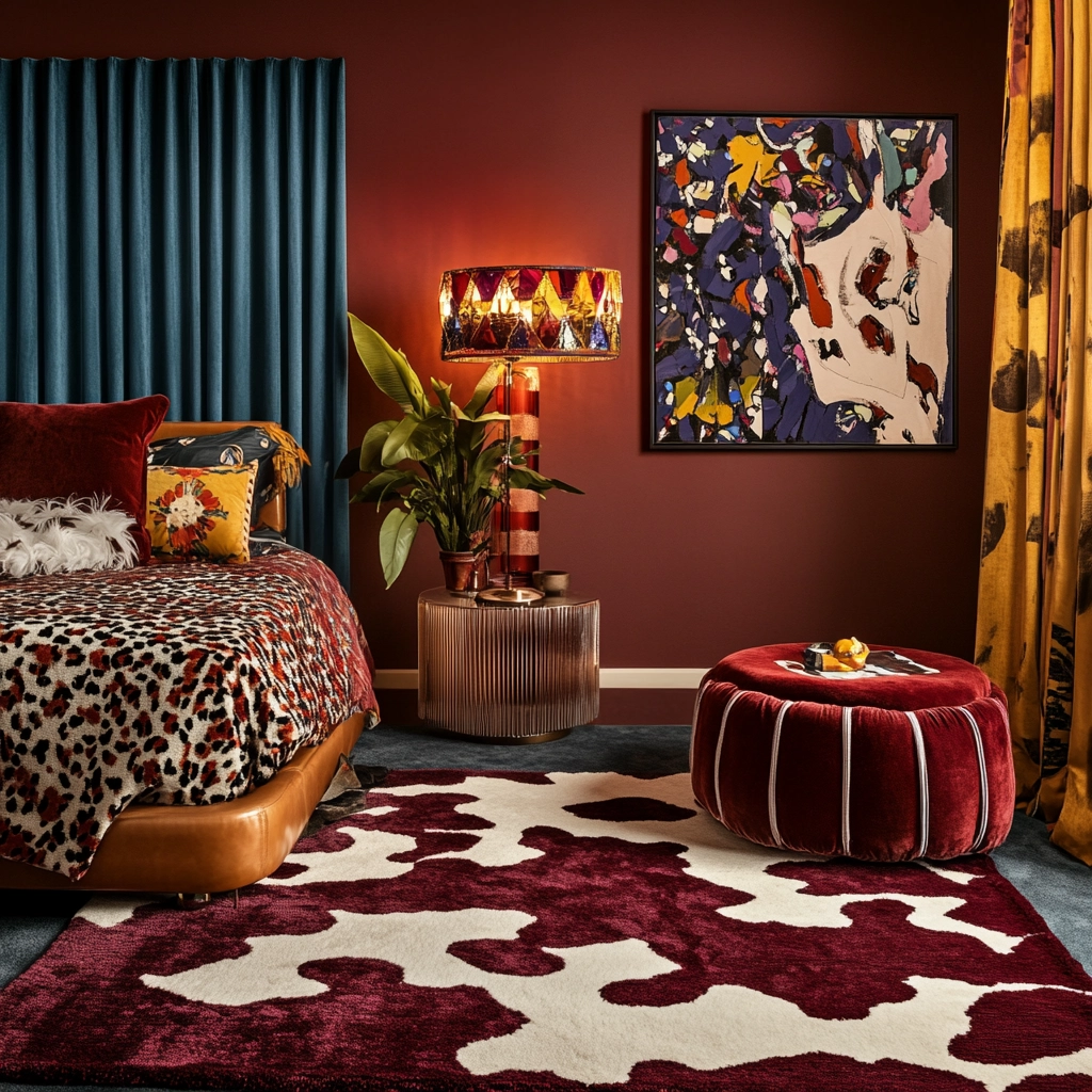 cow rug bedroom 37