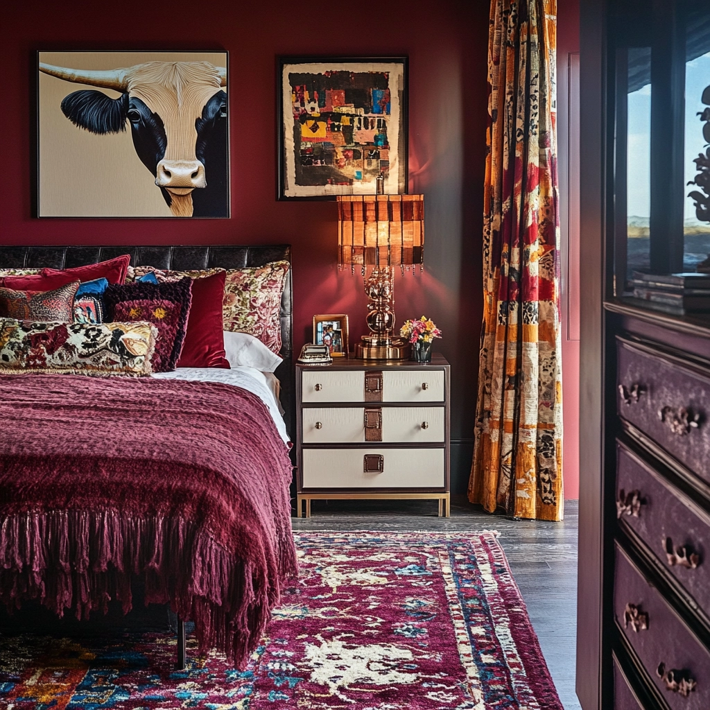 cow rug bedroom 38