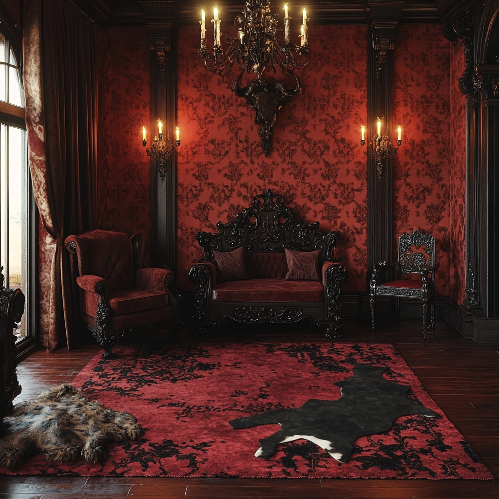 cow rug bedroom 43