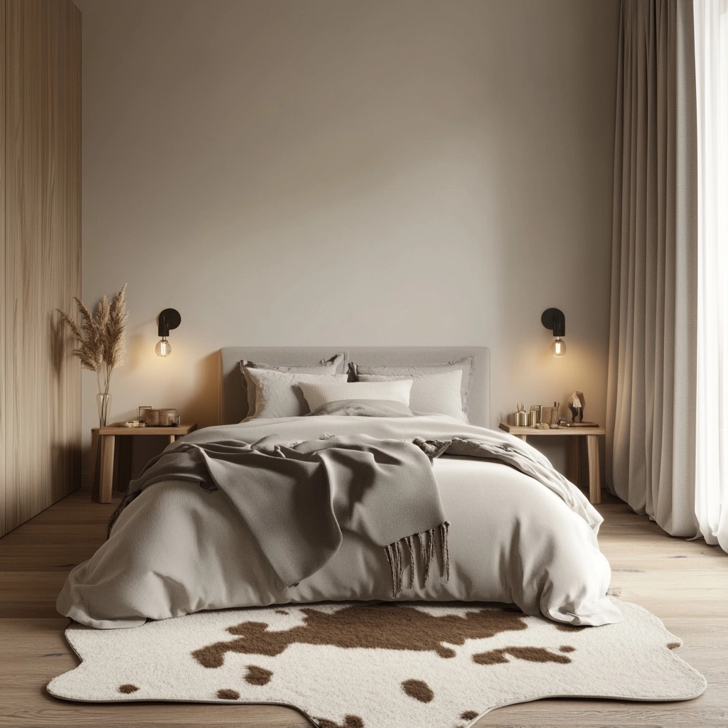 cow rug bedroom 5