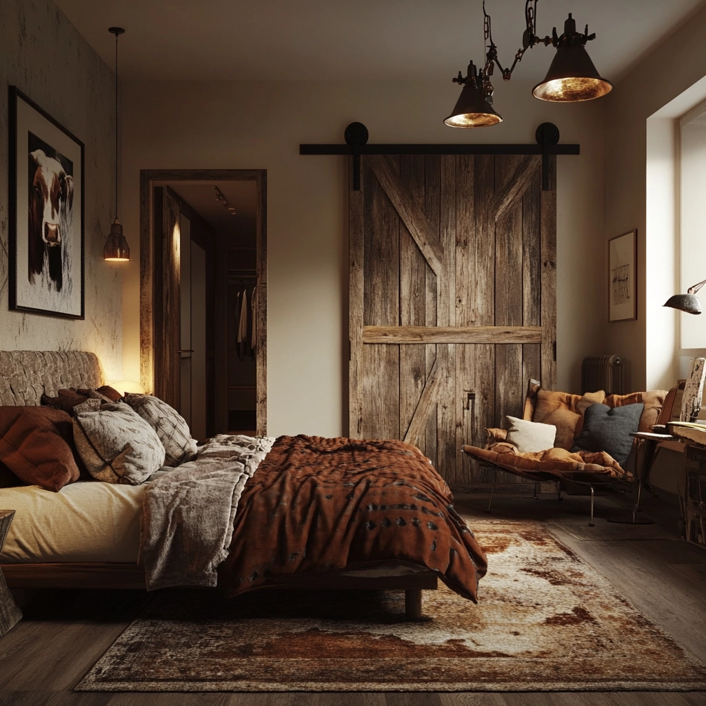 cow rug bedroom 50