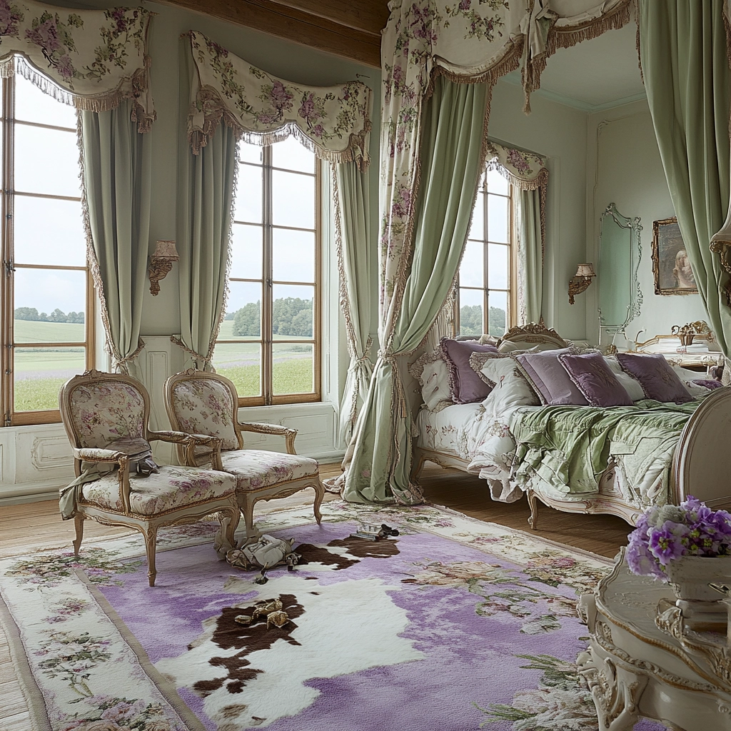 cow rug bedroom 54