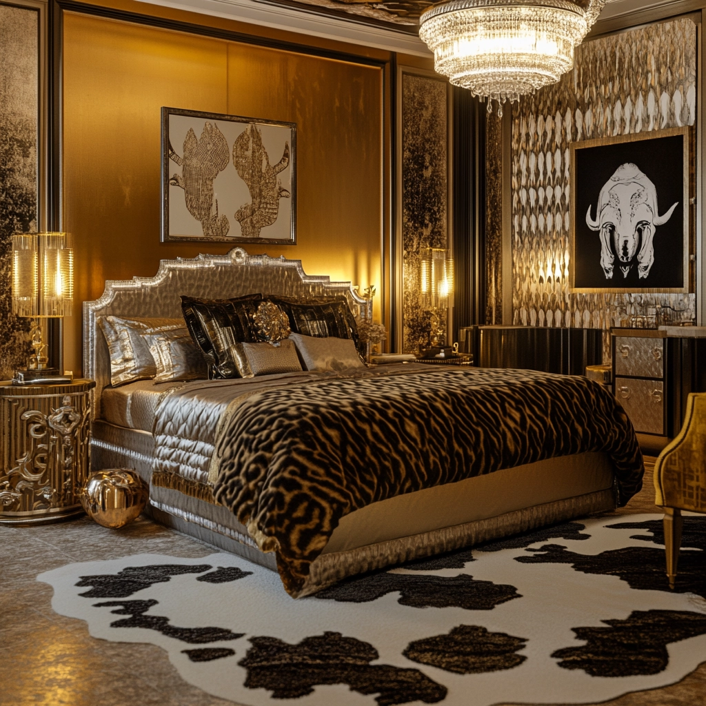 cow rug bedroom 61
