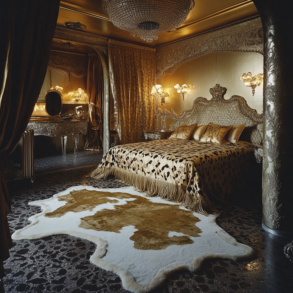 cow rug bedroom 62