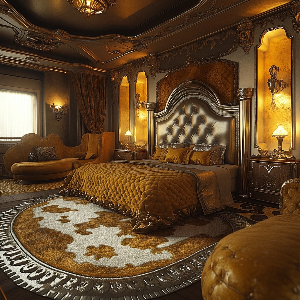 cow rug bedroom 63