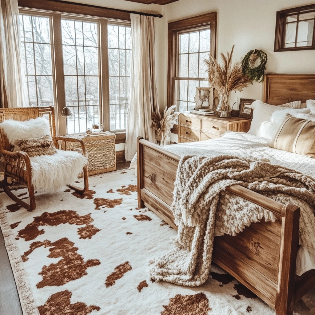 cow rug bedroom 69